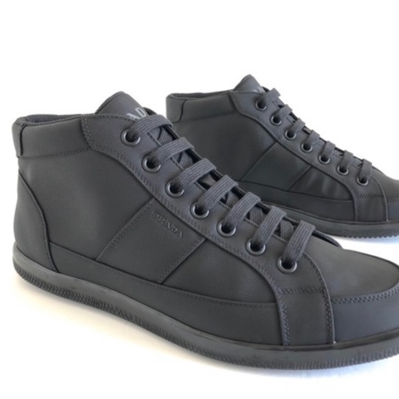 Prada Nylon High-Top Sneaker - Picture 1 of 5